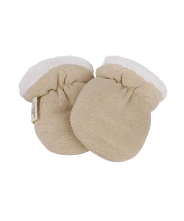 Unisex Baby Mittens Newborn Boys Girls Winter Infants Toddlers Anti-Scratch Gloves Mittens Warm Thermal Gloves Cashmere Mitts 0-6 Months 1 Pair