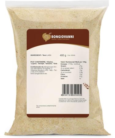 BONGIOVANNI FLOURS AND NATURAL GOODNESS Arina di Noci Lara d shuil (31% proteins) 400g 0.40 kg - Buy Online on GoSupps.com