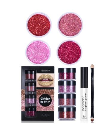 Cosmetics glitter lip kit stay golden safe long loading liquid lipstick durable glitter lipstick essence portable lip gloss set glossy gift choice for birthday festival holloween Christmas one