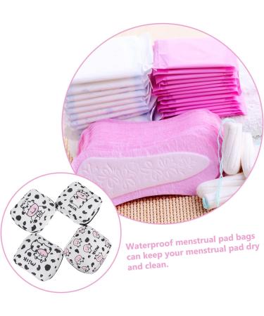 Healifty Menstrual Pad Bag 4pcs - Portable Storage Bag for Menstrual Liner Pads and Makeup - Girl Purses & Nursing Pad Pouch - Buy Online on GoSupps.com