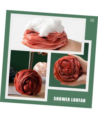 Beavorty Rose Body Scrub Set for Women - 3pcs Flower Bath Scrubs, Loofah Sponge, Exfoliating Balls - Buy Online on GoSupps.com