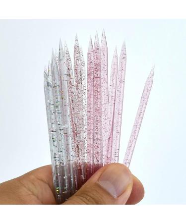 50 Pcs Double Head Crystal Cuticle Sticks - Red Nail Art Manicure Pedicure Tools - Buy Online on GoSupps.com