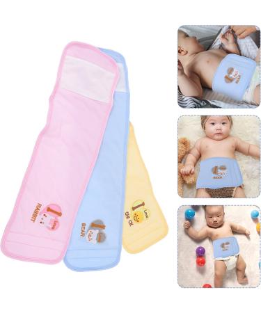 3-Pack Baby Umbilical Cord Stomach Binder | Infant Belly Wrap for Newborns & Toddlers | Pure Cotton Support & Protection - Buy Online on GoSupps.com