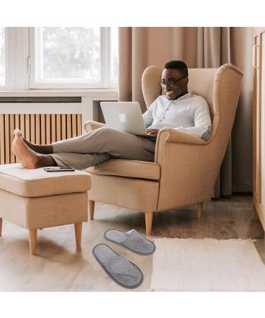 Heallily 20-Piece Non-Slip Disposable House Shoes - Spa Sandals for Hotel & Home - Unisex Light Gray (28x11x0.8cm) - Buy Online on GoSupps.com