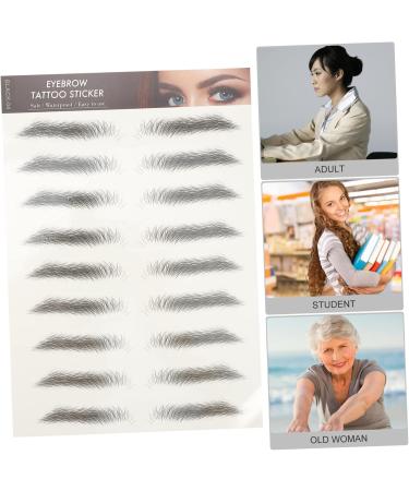 Beavorty 24 pcs eyebrow stickers makeup stickers natural tattoo eyebrow 3D Hair-Like Eyebrows Stickers 4d - Buy Online on GoSupps.com
