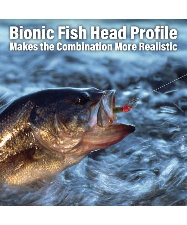 Dr.Fish 10 Pack Swimbait Jig Heads - High Carbon Steel Hooks - Saltwater Fishing Lures for Flounder, Striper, Halibut - 3D Eyes - Bass Gold - 3/8oz-10 Pack - Buy Online on GoSupps.com