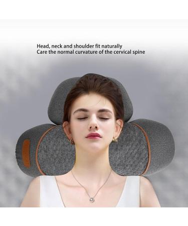 Buy Heated Massage Cushion - USB Vibration Hot Compress & Cervical Traction - Therapeutic Relief for Men & Women - Buy Online on GoSupps.com