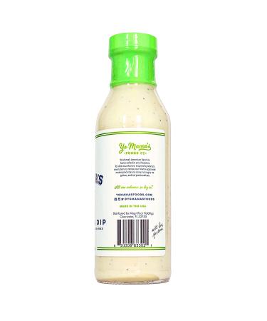 Yo Mama's Foods Keto Low Carb Ranch Salad Dressing & Dip - (2 Pack) Dairy-Free, Gluten-Free, All Natural, Low Sodium - 13 oz Bottles - Buy Online on GoSupps.com