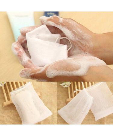 Wicemoon Soap Mesh Bag Foaming Net Double Layer Bubble Foam Net Soap Blister Mesh Sponge Soap Storage Pouch Bathroom Accessories - Buy Online on GoSupps.com