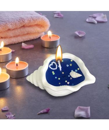 Hand-Made Natural Scented Candles - Sparkling Conch Shell Soy Wax Gel with Essential Oils | Therapeutic Decorative Gifts for Women & Meditation Stress Relief - Buy Online on GoSupps.com