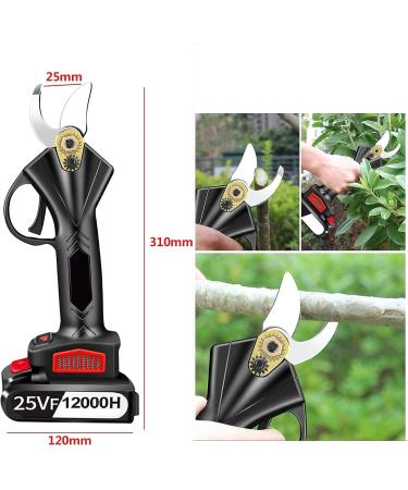 Electric Secateurs 36V Electric Pruning Shears Garden 30Mm Branch Cutter Electric Cordless for Hedge Trees Branches & Twigs Shears Cutter Small Gift - Buy Online on GoSupps.com