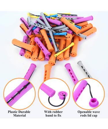 SPTHTHHPY 100PCS Perm Rods & Hair Rollers - 5 Sizes for LongShort Hair DIY Styling - Buy Online on GoSupps.com