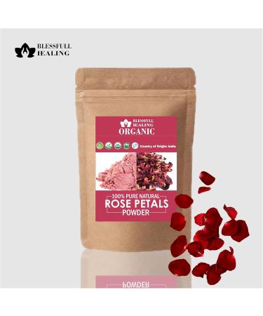 Blessfull Healing Organic 100% Pure Natural Rose Petals Powder | 100 Gram / 3.52 oz Pack Of 2 - Buy Online on GoSupps.com