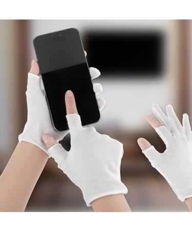 Dimeho 6 Pairs Moisturizing Cotton Gloves Touchscreen Overnight Sleeping Gloves Lightweight Nighttime Lotion White Gloves for Bedtime Dry Hand Therapy Sensitive Irritated Skin SPA - Buy Online on GoSupps.com