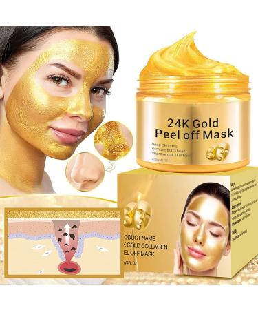 Peel Off Face Masks Gold Face Peel Anti Wrinkle Anti Aging Facial Mask Deep Skin Clean Purifying Acne Reduces Fine Lines & Wrinkles Skin Care Face Lifting Firming Mask - Buy Online on GoSupps.com