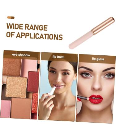 Lip Blending Brush Makeup Brush for Lip Gloss & Lipstick Application Lipstick Applicator Lip Gloss Brush Lip Mask Brush Lip Makeup Lip Balm Aluminum Tube Pink Round Head - Buy Online on GoSupps.com