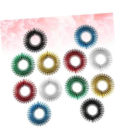 Buy Gleavi 12th Hand Pressure Relief Toy - Finger Acupressure Massage Rings for Decompression & Relaxation Mini Feather Design (2.8cm) - Buy Online on GoSupps.com