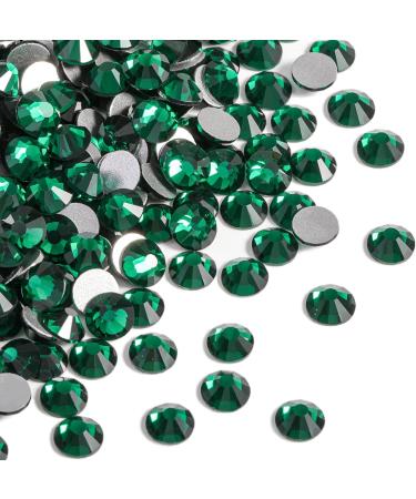 Beadsland 1440 Pieces Emerald Green Flat Back Rhinestones - SS10 Nail Crystals for Stunning Nail Art - Buy Online on GoSupps.com