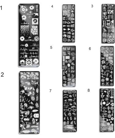 Sanwood Nail Stamping Plates - Human Face Patterns Nail Art Templates | Stainless Steel Manicure Tool Kit for Girls & Women - Buy Online on GoSupps.com