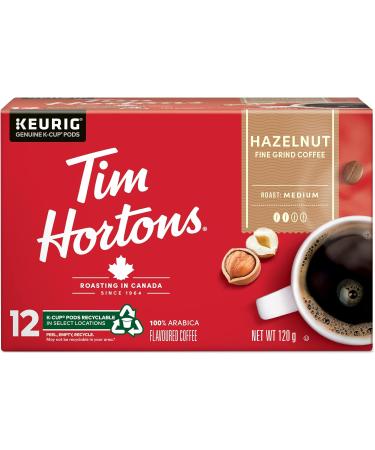 Tim Hortons French Vanilla Coffee Keurig K-Cup Pods Flavoured Medium Roast 30 Count (Imported from Canada) & Hazelnut Flavoured Coffee Single Serve Keurig K-Cup Pods Medium Roast 12 Count - Buy Online on GoSupps.com