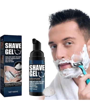 Shaving Foam Men's Shaving Mousse Men's Shaving Gel Moisturises Protects Soothes Helps Reduce Skin Irritation Protective Shaving Foam with Moisturising Ingredients (60ml) - Buy Online on GoSupps.com