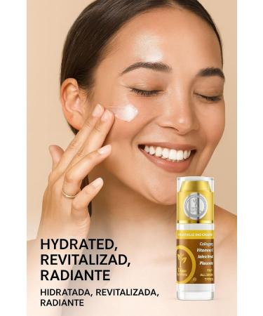 Revitalizing Cream w/Collagen Vitamin E Royal Jelly & Placenta Crema con Col geno Vitamina E Jalea Real y Placenta Hydrating & Nourishing All Skin Types| Hidratante y Nutritiva 40 ml Cosmetic Use - Buy Online on GoSupps.com