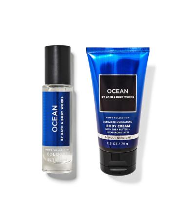 Ocean MINI/TRAVEL Cologne and Body Cream Set by Bath + Body Works - Men's Collection