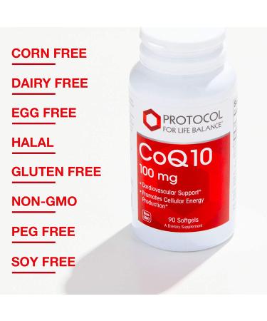 Protocol for Life Balance CoQ10 100 mg Softgels - 90 Count | Heart Health & Energy Support - Buy Online on GoSupps.com