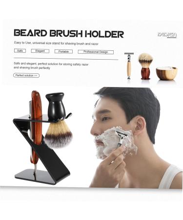 Buy Mikinona Acrylic Stand Brush Holder for Men - Classic Shaving Brush & Razor Holder - Mounted Brush Organizer for Traditional Shaving - Buy Online on GoSupps.com