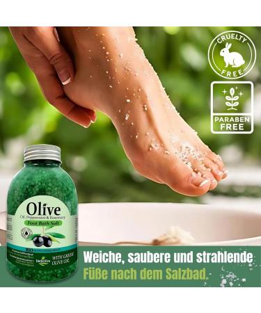Herbolive Salt Foot Bath - 600g Pack for Relaxation & Sore Feet Relief | International Shipping Available - Buy Online on GoSupps.com