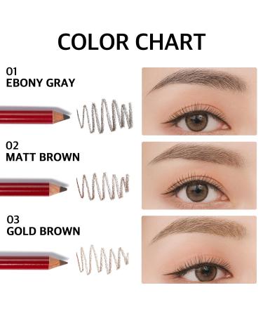 Buy BOM Basic Wood Brow Pencil - Waterproof & Smooth for Beginners | 02 Matt Brown - International Shipping Available - Buy Online on GoSupps.com