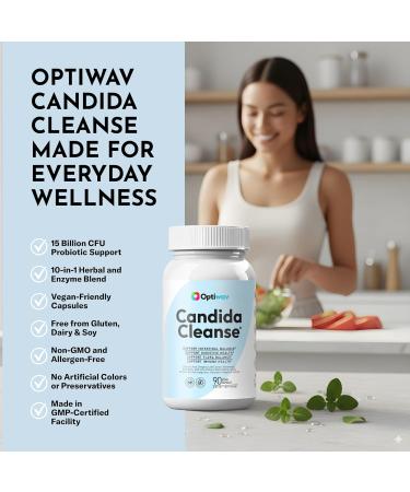Candida Cleanse Detox Supplement - Natural Yeast Overgrowth Candi Balance Oral Support for Women Men - Caprylic Acid Probiotics Oregano Complex Capsules for Intestinal Flora Immune Gut Health 90 Count (Pack of 1) - Buy Online on GoSupps.com