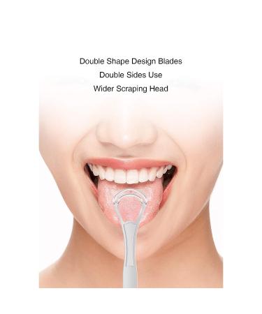 JOSALINAS 2PCS Tongue Cleaners - Wide-head Double Blades Scrapers - Rose Gold Color | Oral Care Essential - Buy Online on GoSupps.com