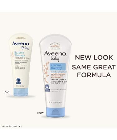 Aveeno Baby Eczema Therapy Moisturizing Cream 7.3 oz - Relieves & Moisturizes Sensitive Skin - Buy Online on GoSupps.com