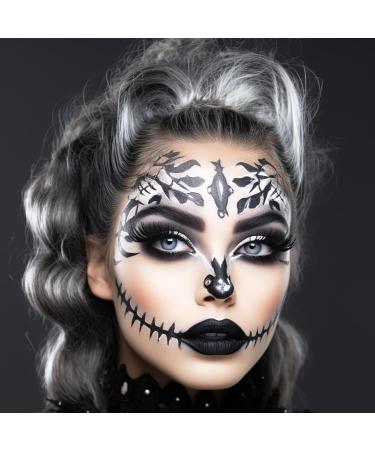 Professional Black & White Face Paint Set (1.25 oz Each) for Halloween SFX & Cosplay - High Pigment Oil-Based Makeup Kit for Clown, Joker, Skeleton - Kids & Adults Costume Accessories - Buy Online on GoSupps.com
