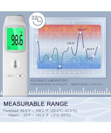 Infrared Non-Contact Thermometer for Adults & Kids - 3-in-1 Digital Fever Detector - Buy Online on GoSupps.com