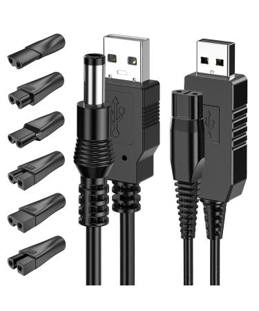 5V razor charger for Philips Ancable 6 plugs multifunctional USB adapter set for all types of razors electrical care devices haircutors air purifiers and other charging cables