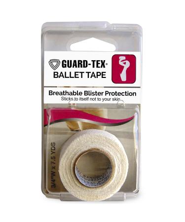 Guard-Tex White   Original Ballet Tape - Self Adhering Toe Wrap for Flexible  Sweatproof Blister Protection - Self Adhesive Bandage Wrap for Dance  Sports  & More  Bandage Roll - 1 Roll x 7   yds