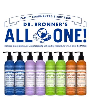 Dr. Bronner's Organic Patchouli Lime Lotion 8oz - Certified Organic Body Moisturizer for Hands, Face & Body - Vegan, Non-GMO, Highly Emollient - Buy Online on GoSupps.com