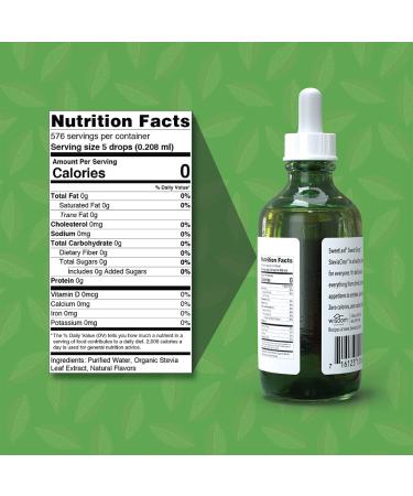 SweetLeaf Sweet Drops Liquid Stevia Sweetener - Stevia Clear - 4 oz - Buy Online on GoSupps.com