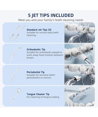 Water Dental Flosser Cordless | Carethetic Portable Oral Irrigator for Teeth Cleaning | Rechargeable IPX7 | Ideal for Home & Travel - Buy Online on GoSupps.com