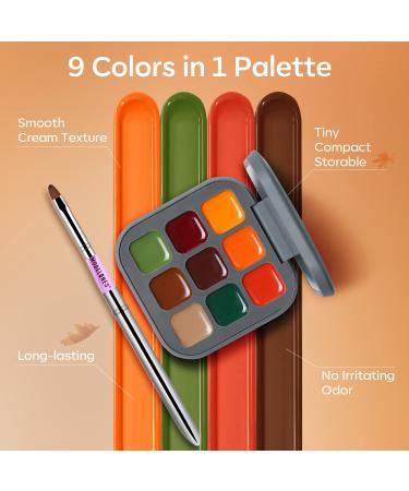 Modelones Fall Gel Nail Polish Set - 9 Colors Orange Green Yellow Solid Gel Polish Brown Red Pudding Gel | Upgraded Crme Manicure Palette | Soak Off LED Nail Art Kit | Salon Quality DIY with Pro Nail Brush - Urban City - Buy Online on GoSupps.com
