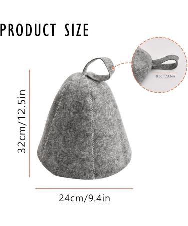Buy Sugeru Felt Sauna Hats - 2-Piece Set for Men & Women | Quality Sauna Caps & Accessories for a Unique Wellness Experience - Buy Online on GoSupps.com