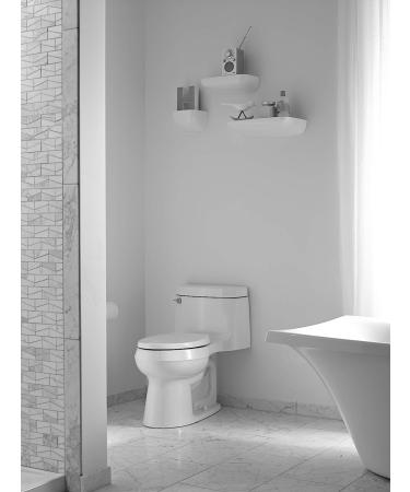 KOHLER 4008-0 Reveal Elongated Toilet Seat - Quiet-Close Hinges, Grip-Tight Bumpers, Quick-Attach Hardware - No Slam, White - Buy Online on GoSupps.com