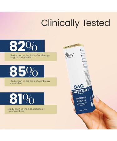 Bag Buster Eye Cream - Instant Reduction & Anti-Aging | Rapid Lift for Wrinkles Dark Circles & Fine Lines | Powdery Residue Free | 10ml - Buy Online on GoSupps.com