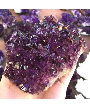 for 500-1000g Natural Amethyst Crystal Cluster Quartz Point Purple Crystal Druse Specimen Minerals Reiki FUZEGRDLI (Size : Approx 800g) - Buy Online on GoSupps.com