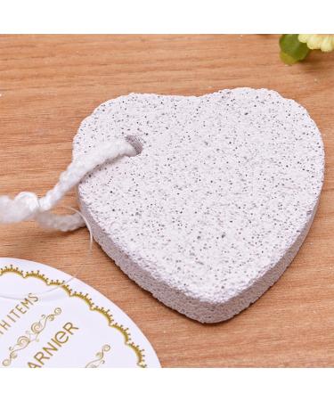 Heart-Shaped Pumice Stone Set - Natural Foot Care & Hard Skin Remover - Lavastein Scrub with Lanyard for Hands & Feet - Buy Online on GoSupps.com