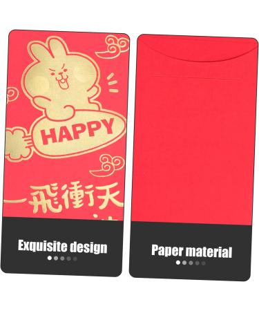 TEHAUX 60 Pcs 2023 Year of The Rabbit Red Packets Big Chinese Hongbao Li Xi Red Lucky Money Pockets Red Envelope Kids Red Envelopes Greeting Card Envelopes Money Packet Design Paper Gift - Buy Online on GoSupps.com