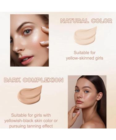  Vriusi BB Cream Foundation Makeup | Moisturizing Air Cushion Face Makeup | Concealer Makeup Base | Hydrating BB Cream for Coverage | Perfect for Women & Friends Lightweight Long-Lasting - Buy Online on GoSupps.com