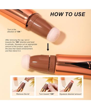 Air Cushion Contour Blush Highlighting Stick - Liquid Blush Highlighter Makeup Stick with Applicator Blush Highlight Finish (01#BLUSH 0.41 FL.OZ / 12ML) 01#blush 12 ml (Pack of 1) - Buy Online on GoSupps.com